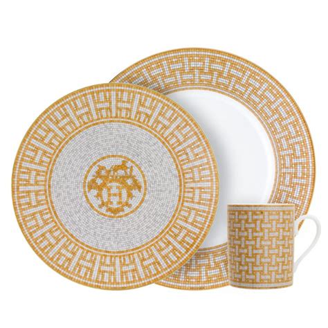 Hermès Mosaique Au 24 Gold Dinnerware 